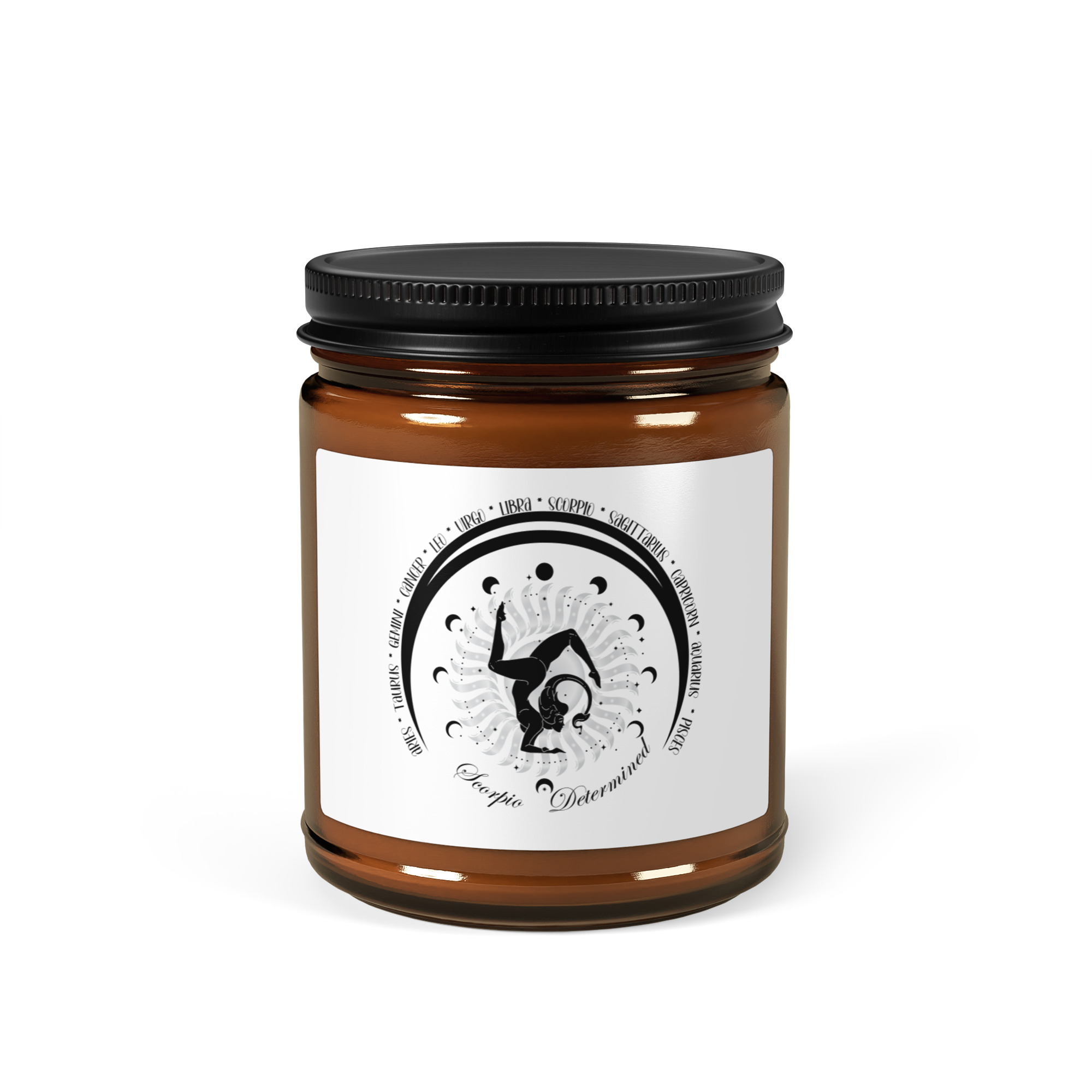 Amber jar soy candle